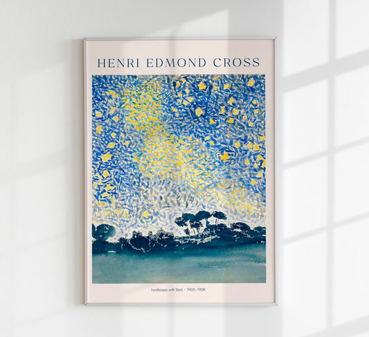 Landscape with Stars by Henri Edmond Cross Exhibition Poster