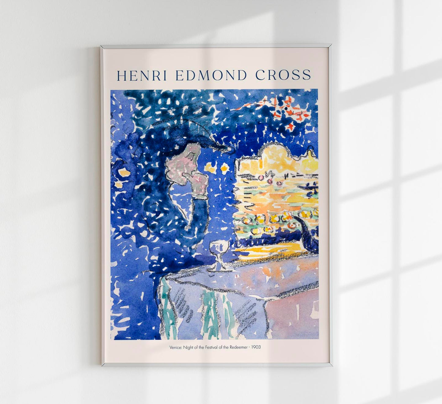 Night of the festival of the Redeemer by Henri Edmond Cross Exhibition Poster