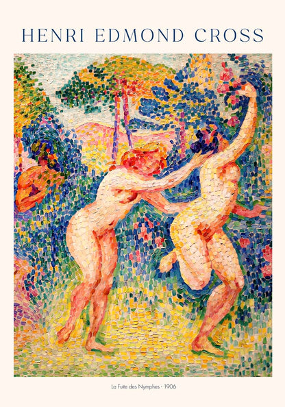 Le Fuite des Nymphes by Henri Edmond Cross Exhibition Poster