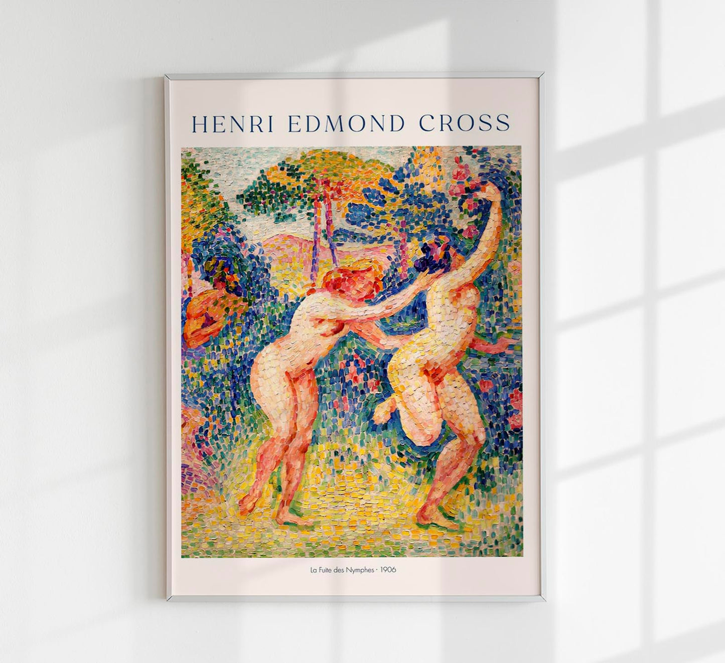 Le Fuite des Nymphes by Henri Edmond Cross Exhibition Poster