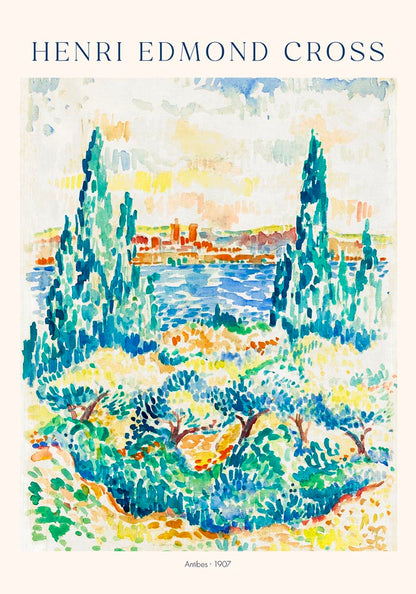 Antibes by Henri Edmond Cross Exhibition Poster