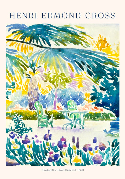 Garden of the Painter by Henri Edmond Cross Exhibition Poster