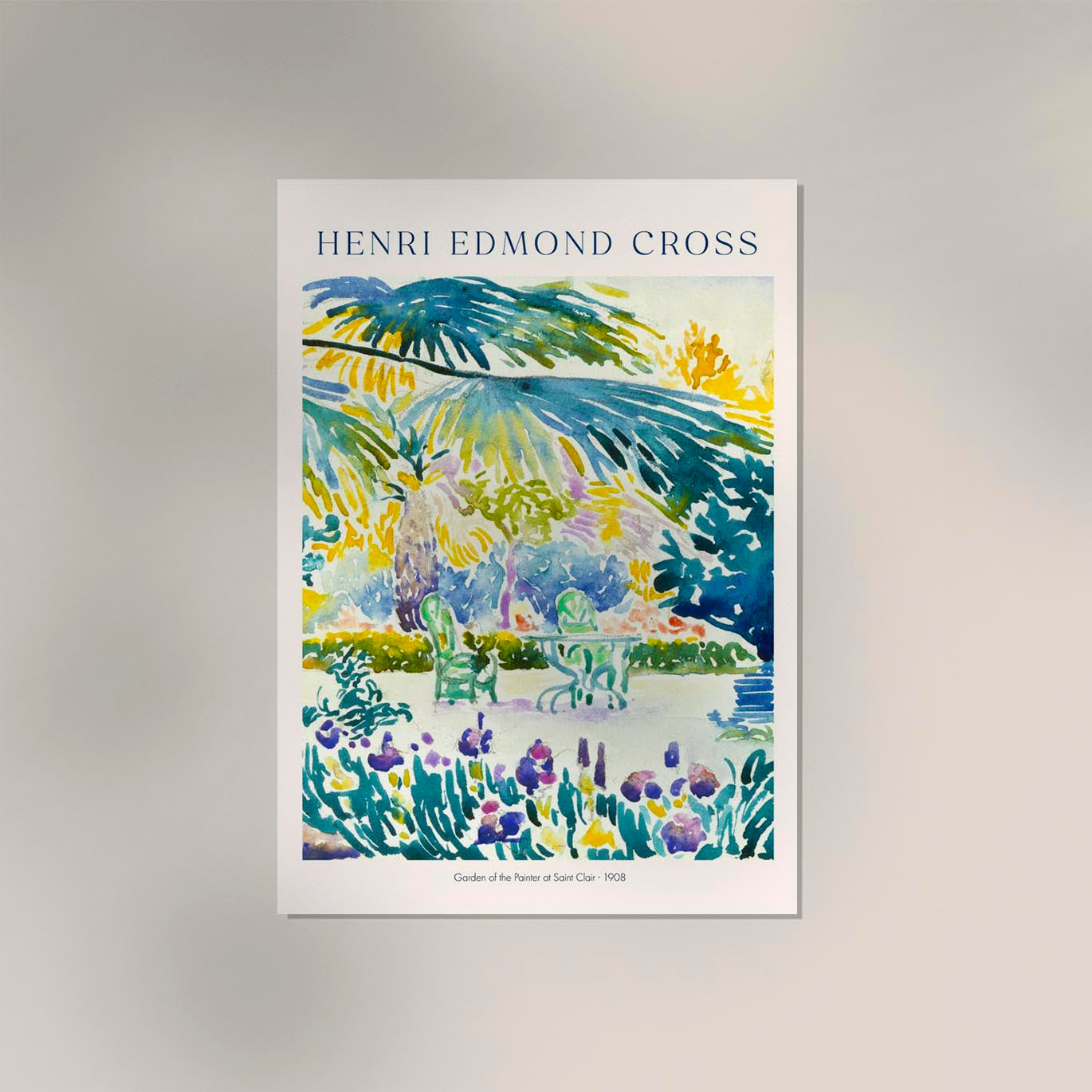 Garden of the Painter by Henri Edmond Cross Exhibition Poster