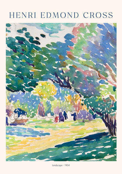 Landscape by Henri Edmond Cross Exhibition Poster