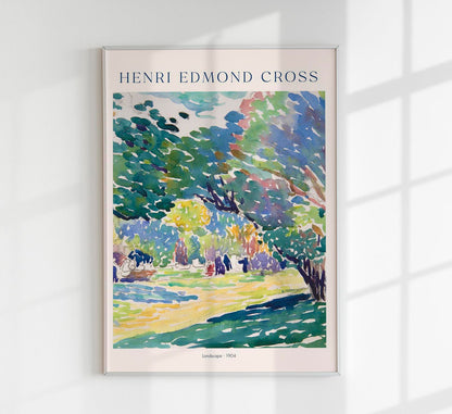 Landscape by Henri Edmond Cross Exhibition Poster