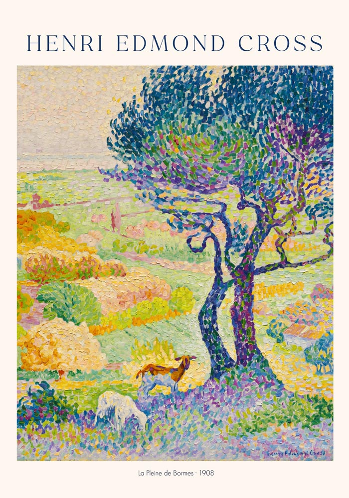 La Pleine de Bormes by Henri Edmond Cross Exhibition Poster