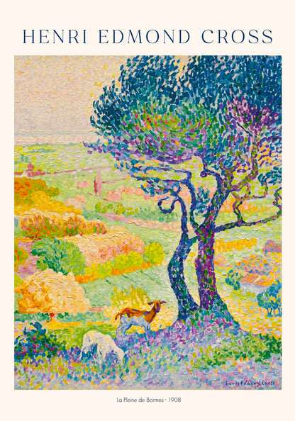 La Pleine de Bormes by Henri Edmond Cross Exhibition Poster