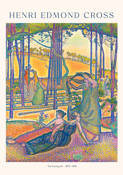 The Evening Air by Henri Edmond Cross Exhibition Poster