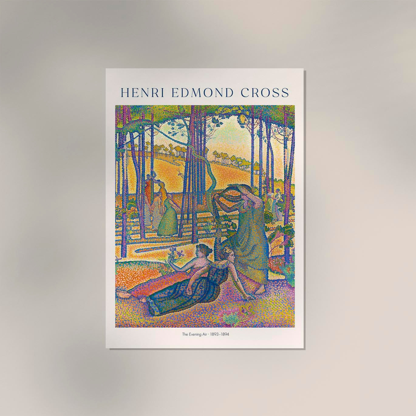 The Evening Air by Henri Edmond Cross Exhibition Poster