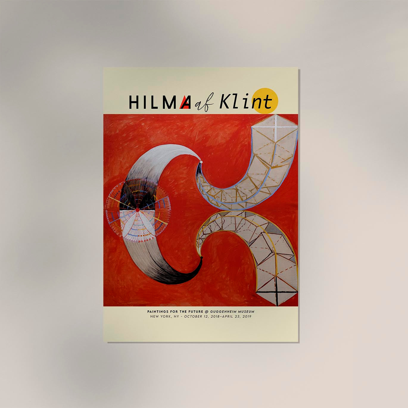 Hilma Af Klint Exhibition Poster The Swan Nr 9