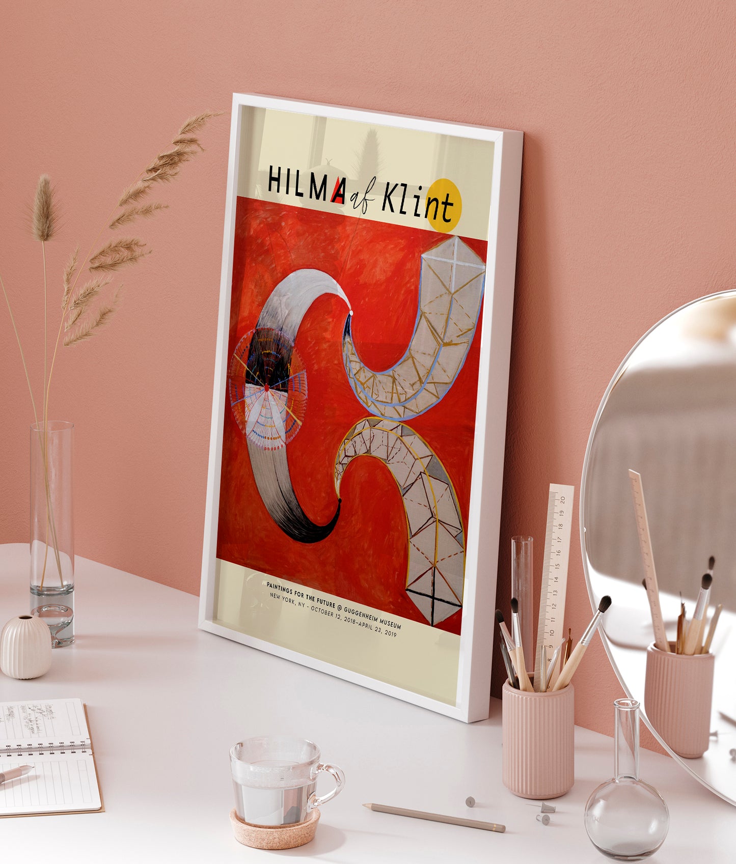 Hilma Af Klint Exhibition Poster The Swan Nr 9