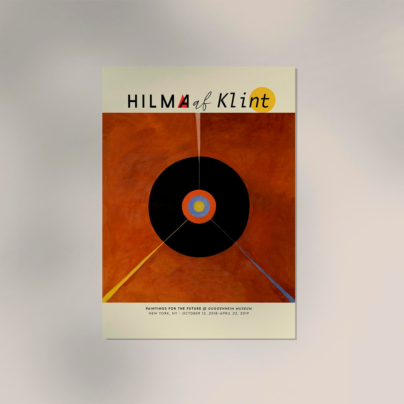 Hilma Af Klint Exhibition Poster The Swan Nr 18