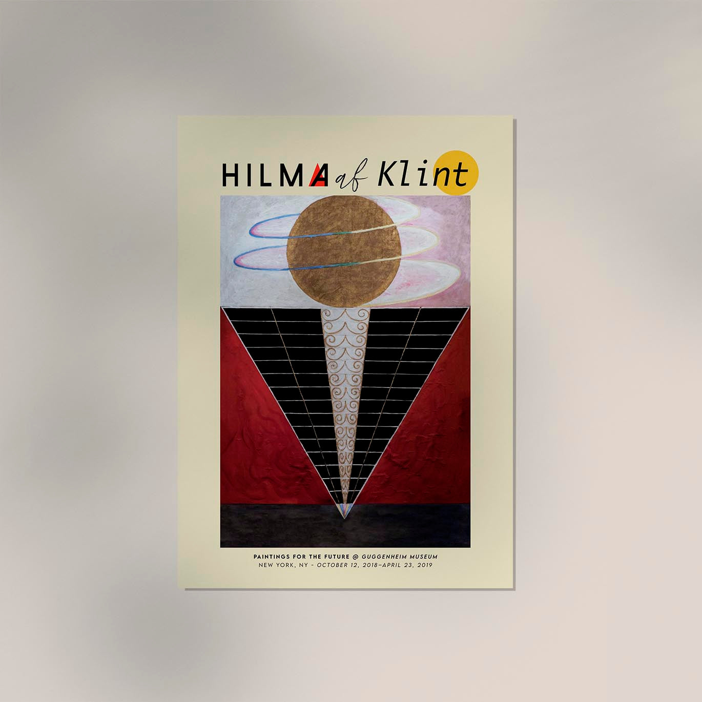 Hilma Af Klint Exhibition Poster Alterpiece Nr 2