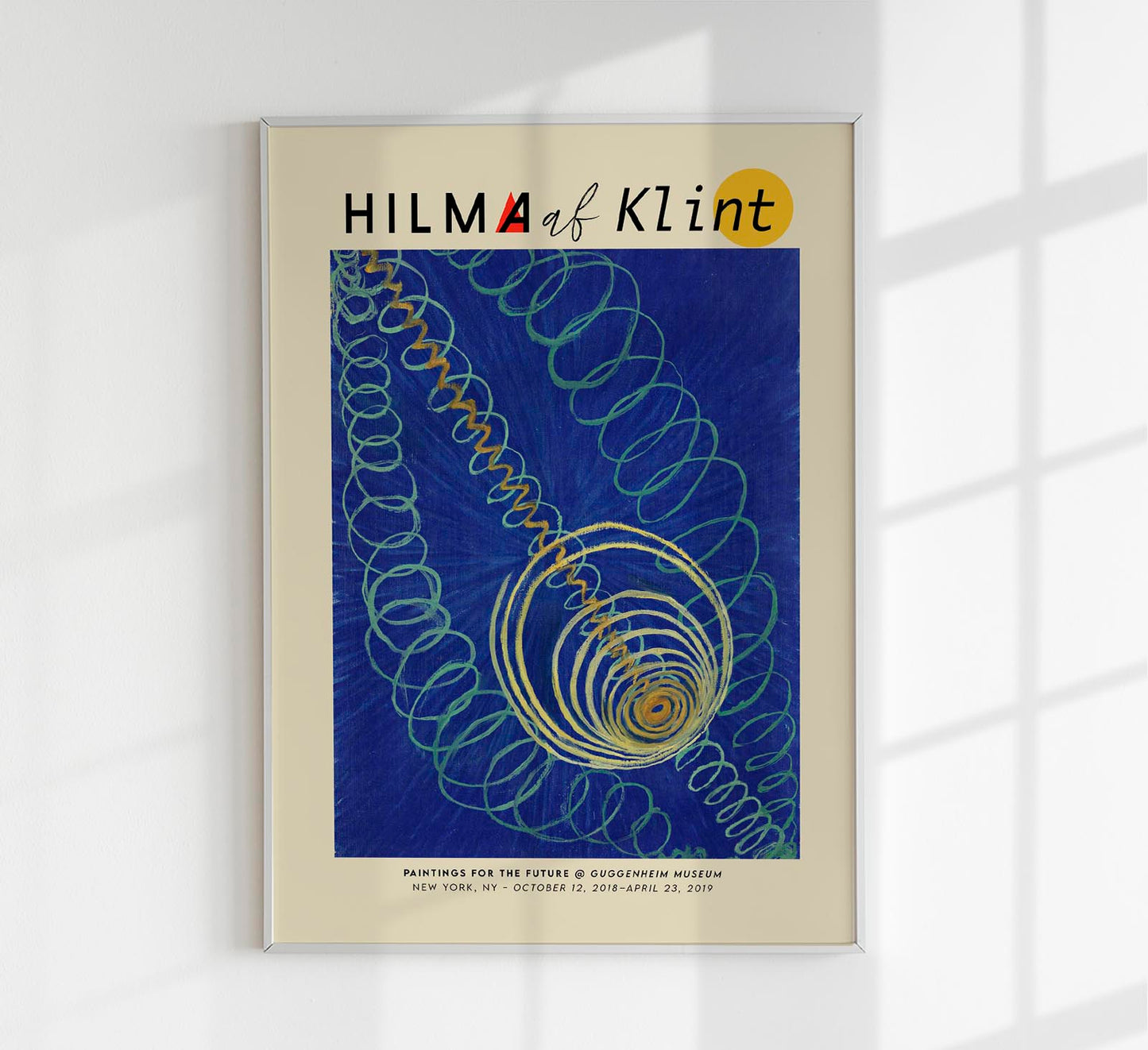 Hilma Af Klint Exhibition Poster Primordial Chaos Nr 16