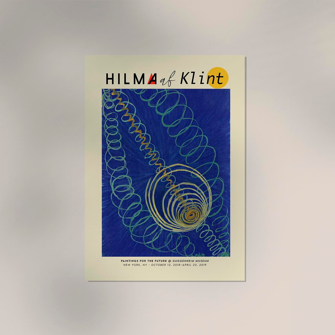 Hilma Af Klint Exhibition Poster Primordial Chaos Nr 16