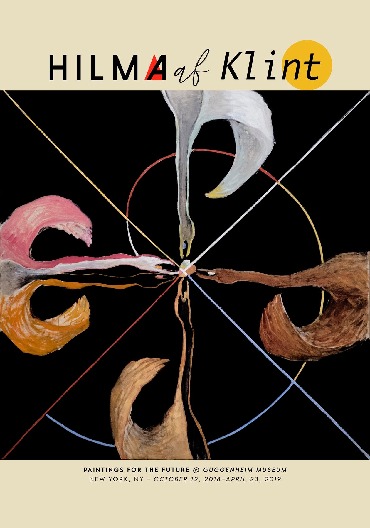 Hilma Af Klint Exhibition Poster The Swan Nr 7