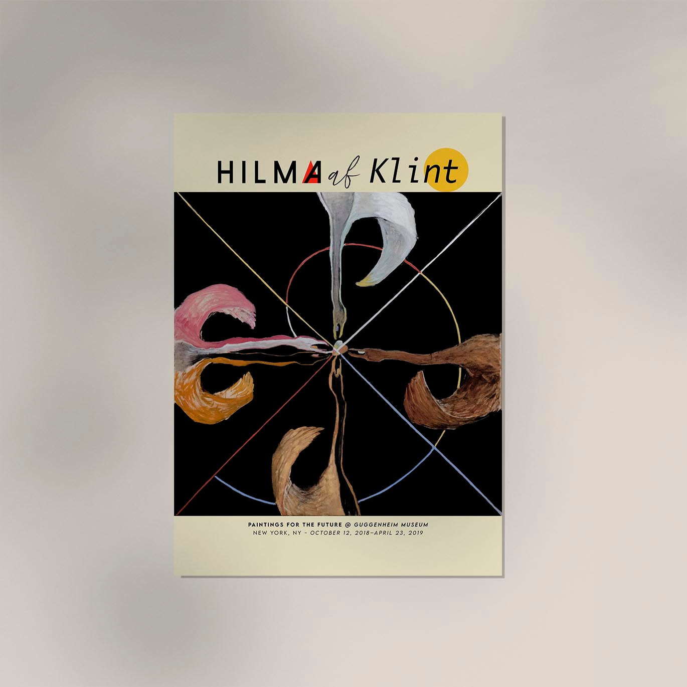 Hilma Af Klint Exhibition Poster The Swan Nr 7