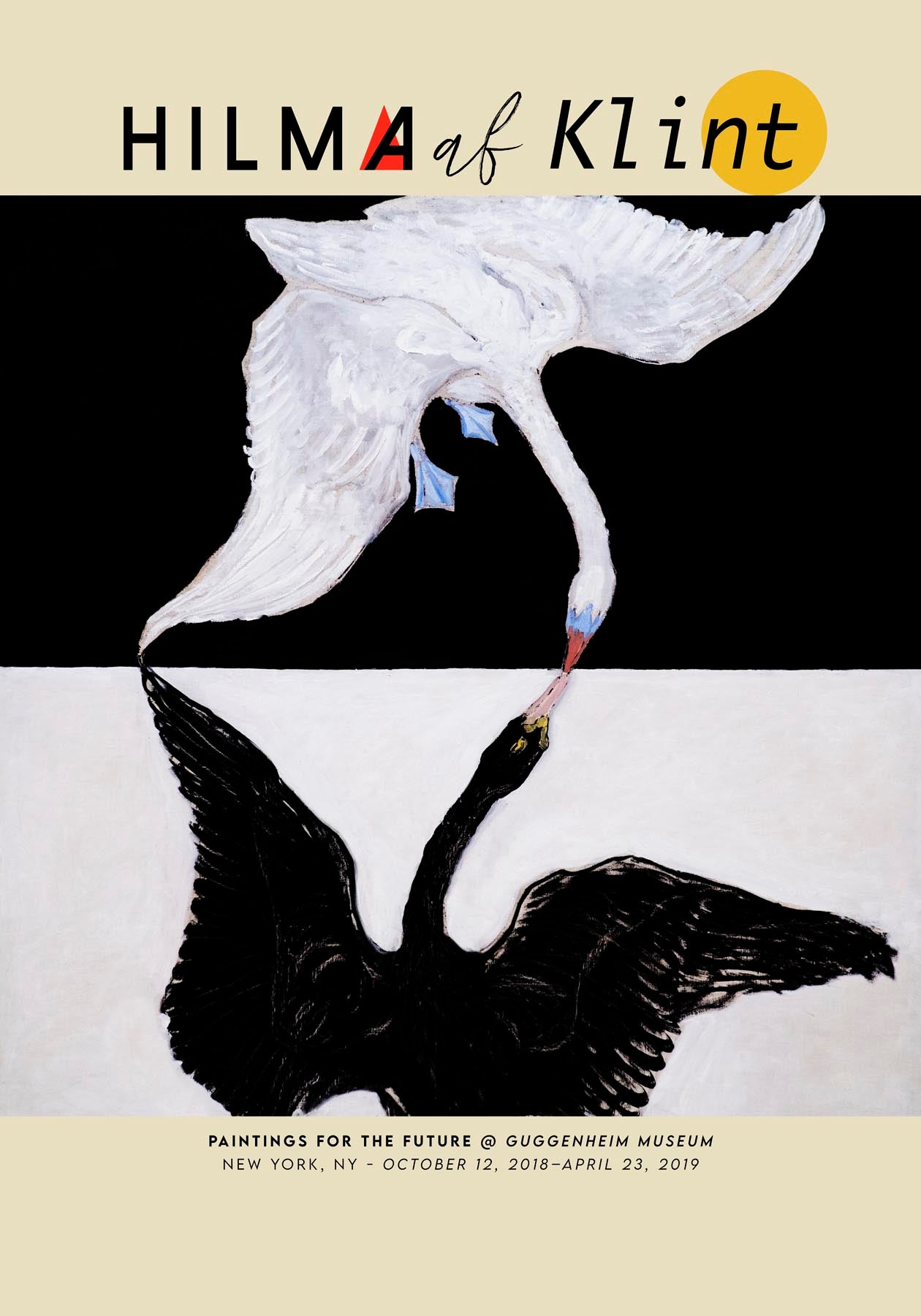 Hilma Af Klint Exhibition Poster The Swan Nr 1