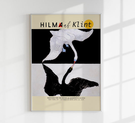 Hilma Af Klint Exhibition Poster The Swan Nr 1