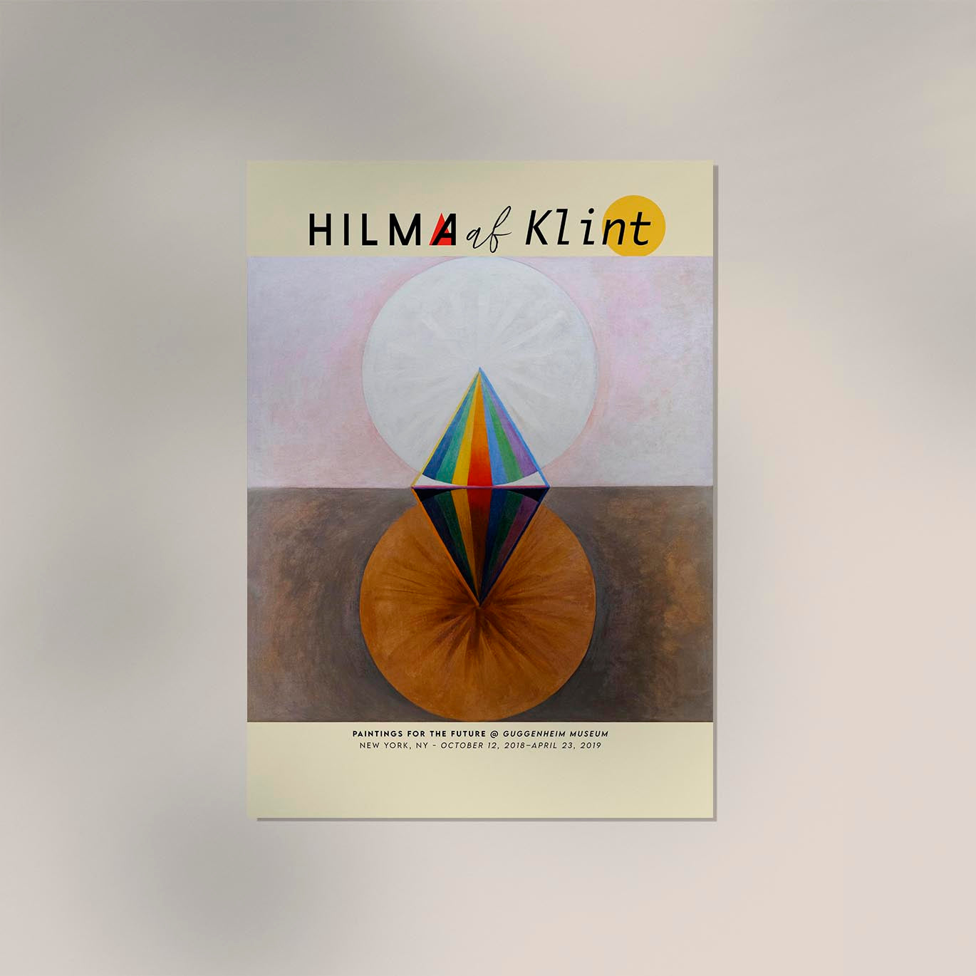 Hilma Af Klint Exhibition Poster The Swan Nr 12