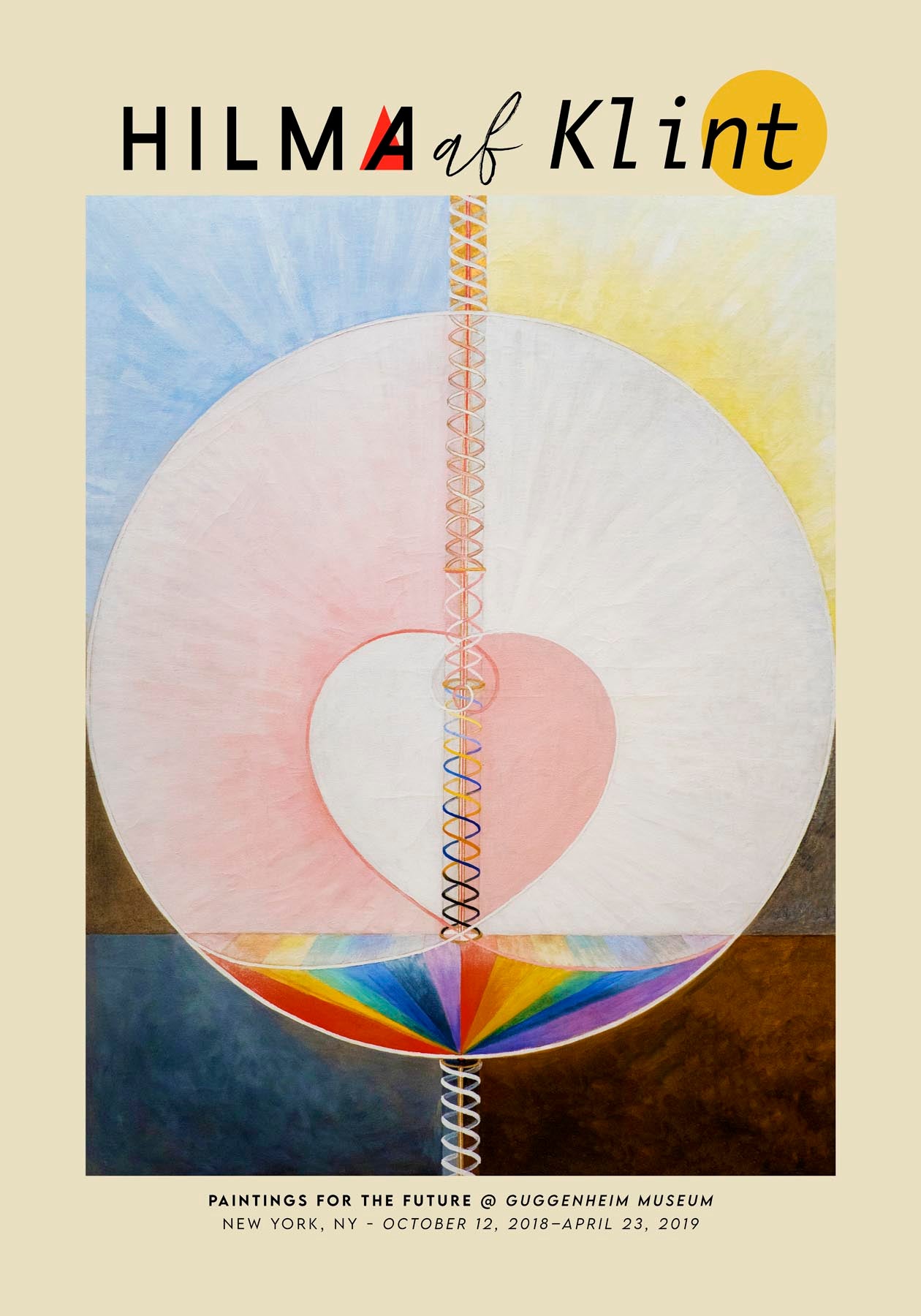 Hilma Af Klint Exhibition Poster The Dove Nr 1