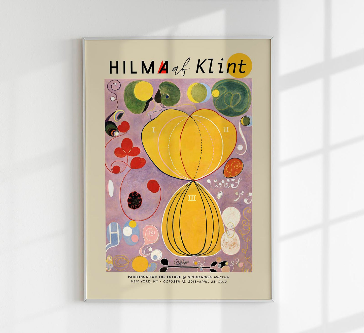 Hilma Af Klint Exhibition Poster The Ten Largest Nr 7