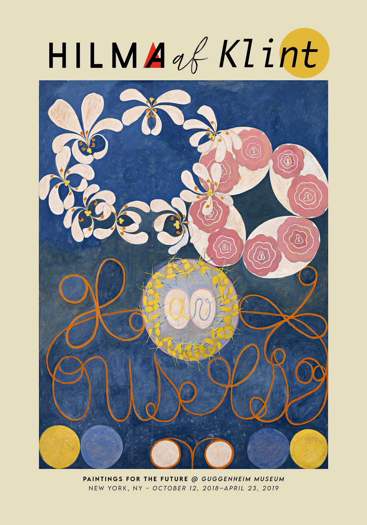 Hilma Af Klint Exhibition Poster The Ten Largest Nr 1