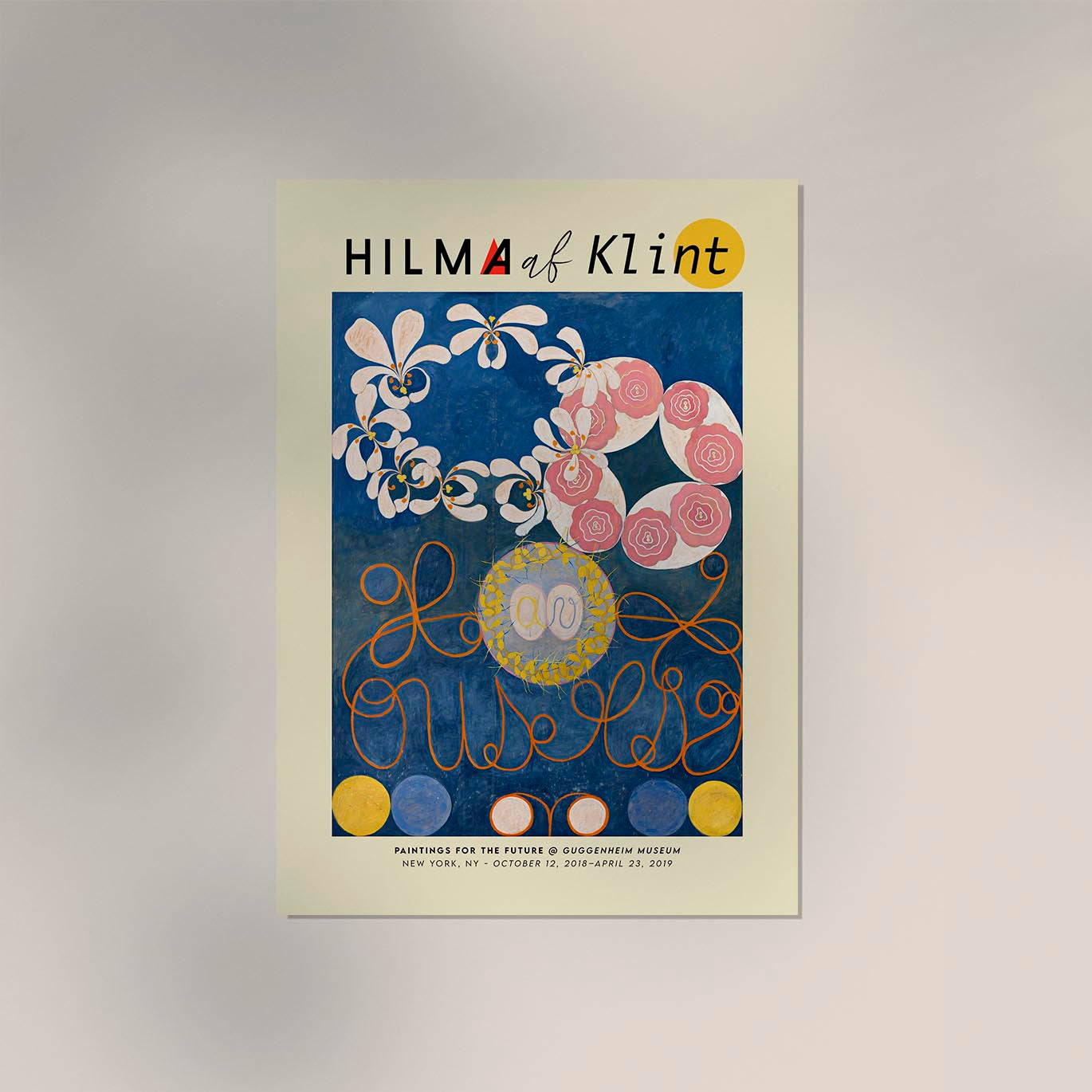 Hilma Af Klint Exhibition Poster The Ten Largest Nr 1