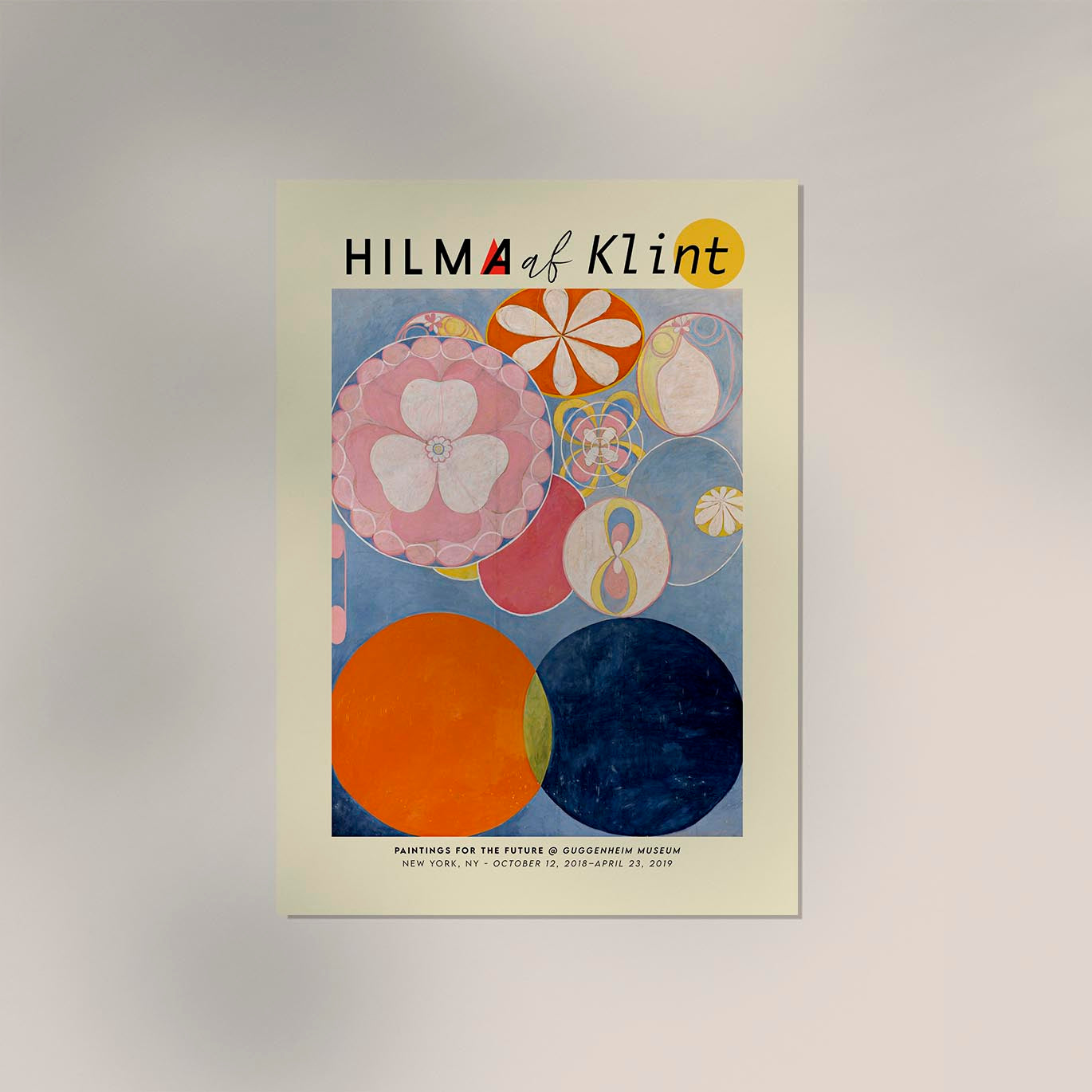 Hilma Af Klint Exhibition Poster The Ten Largest Nr 2