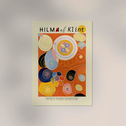 Hilma Af Klint Exhibition Poster The Ten Largest Nr 3