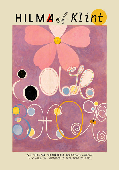 Hilma Af Klint Exhibition Poster The Ten Largest Nr 5