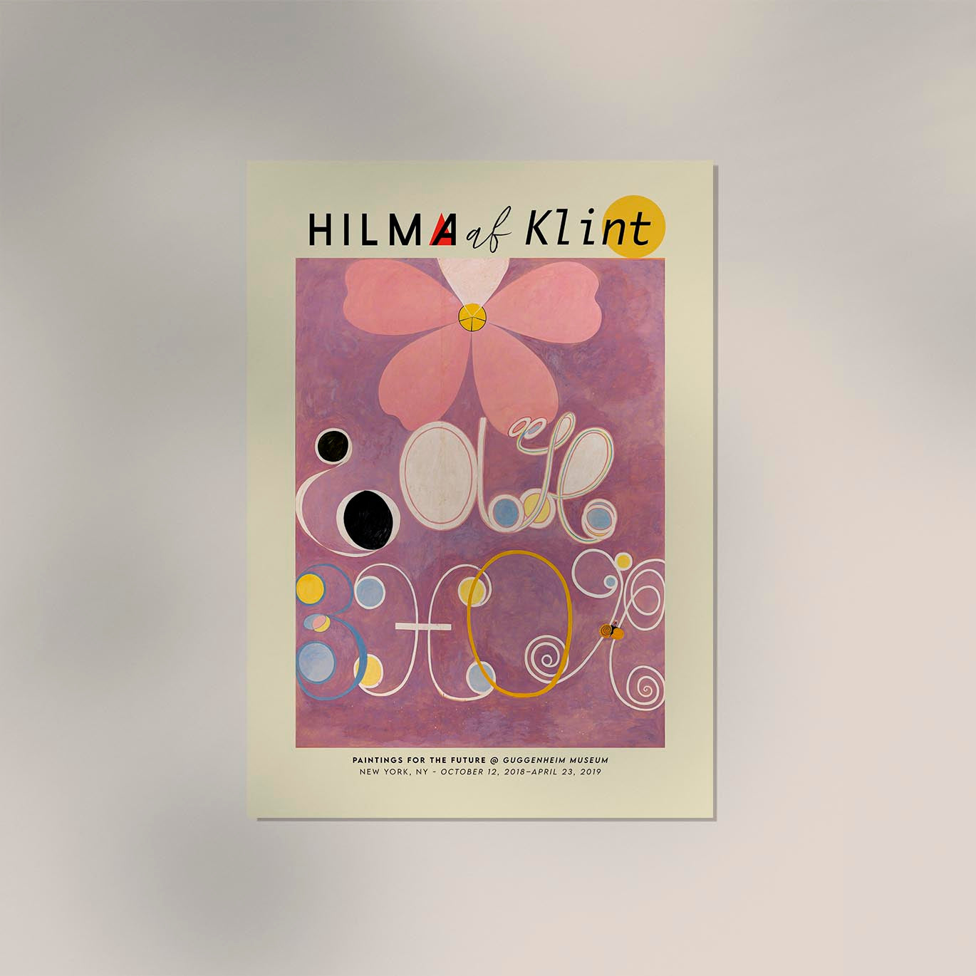 Hilma Af Klint Exhibition Poster The Ten Largest Nr 5