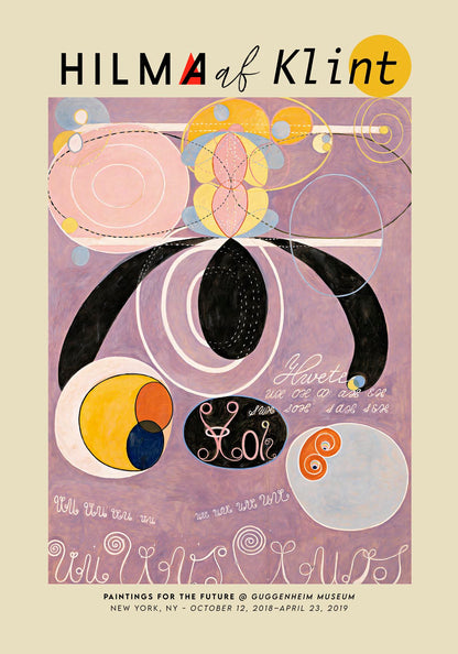 Hilma Af Klint Exhibition Poster The Ten Largest Nr 6