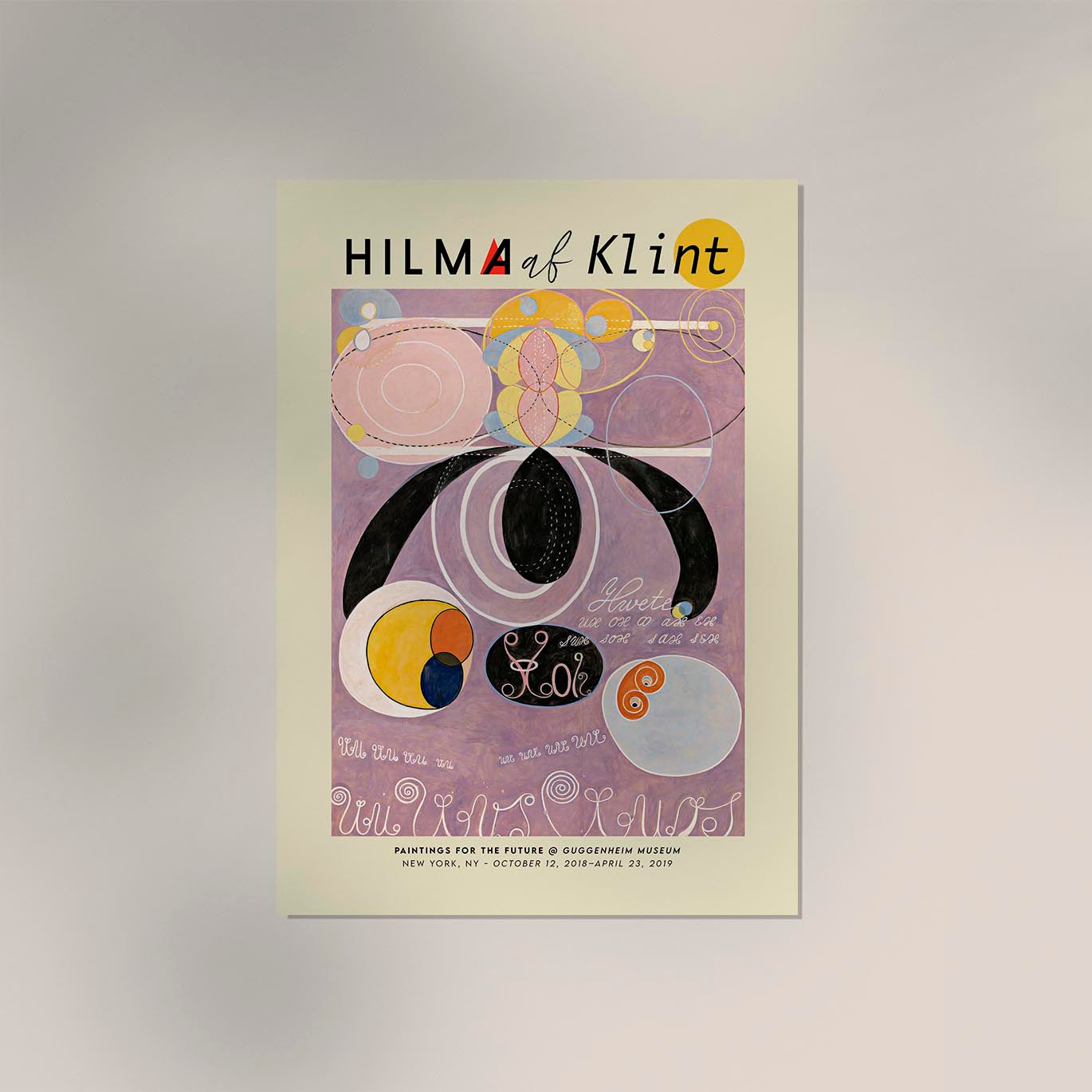 Hilma Af Klint Exhibition Poster The Ten Largest Nr 6