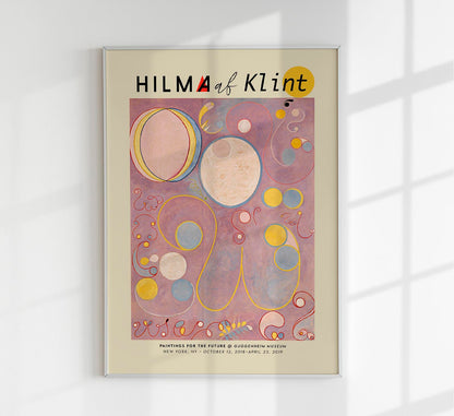 Hilma Af Klint Exhibition Poster The Ten Largest Nr 8