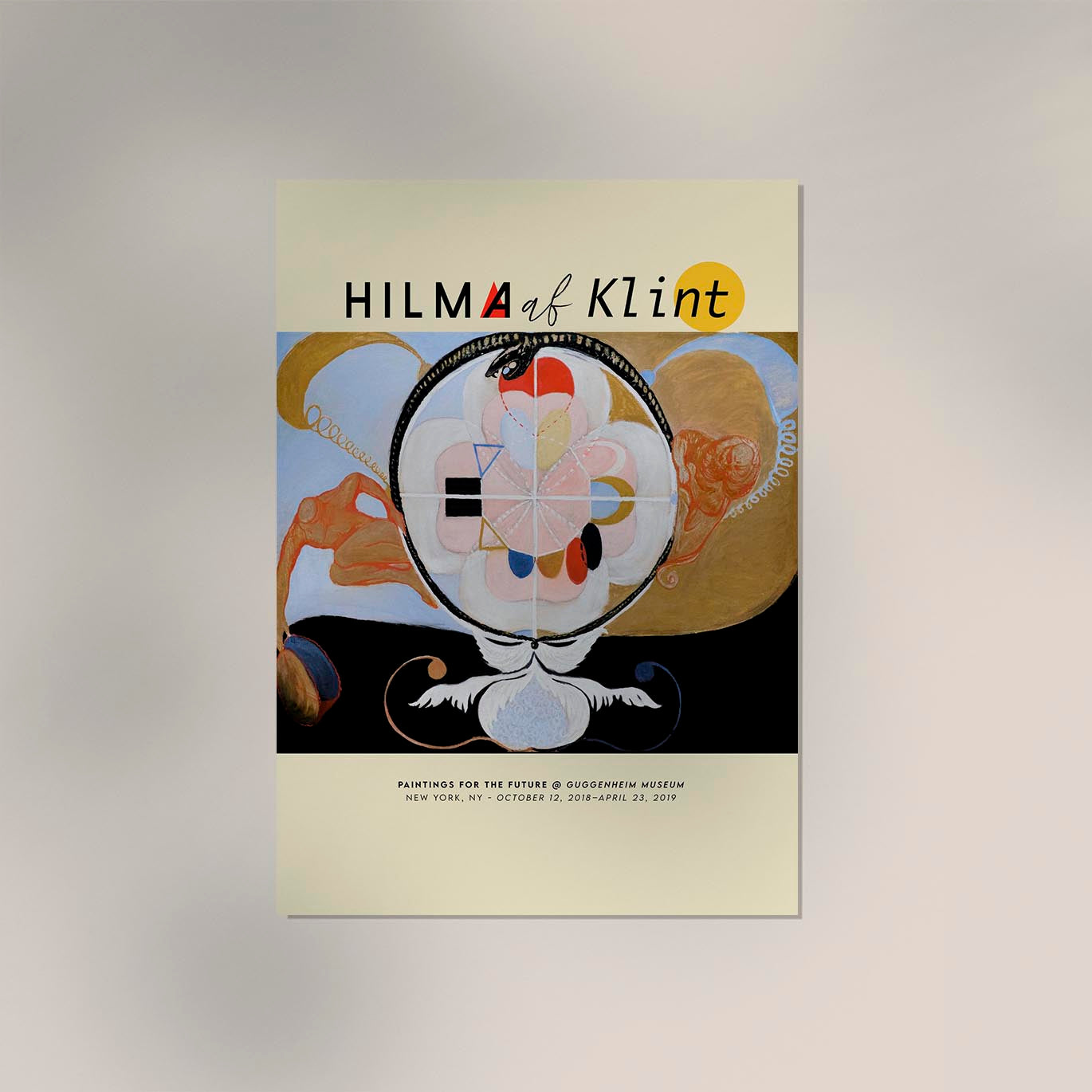 Hilma Af Klint Exhibition Poster Evolution Nr 13