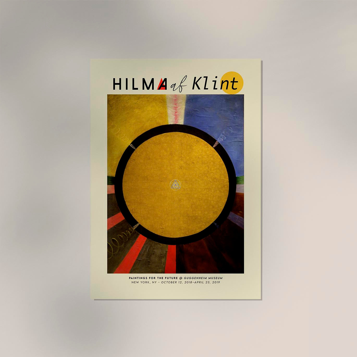 Hilma Af Klint Exhibition Poster Alterpiece Nr 3