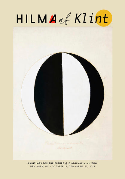 Hilma Af Klint Exhibition Poster The Mahatmas Present standing point series II