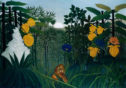 The Repast of the Lion by Rousseau Art Print