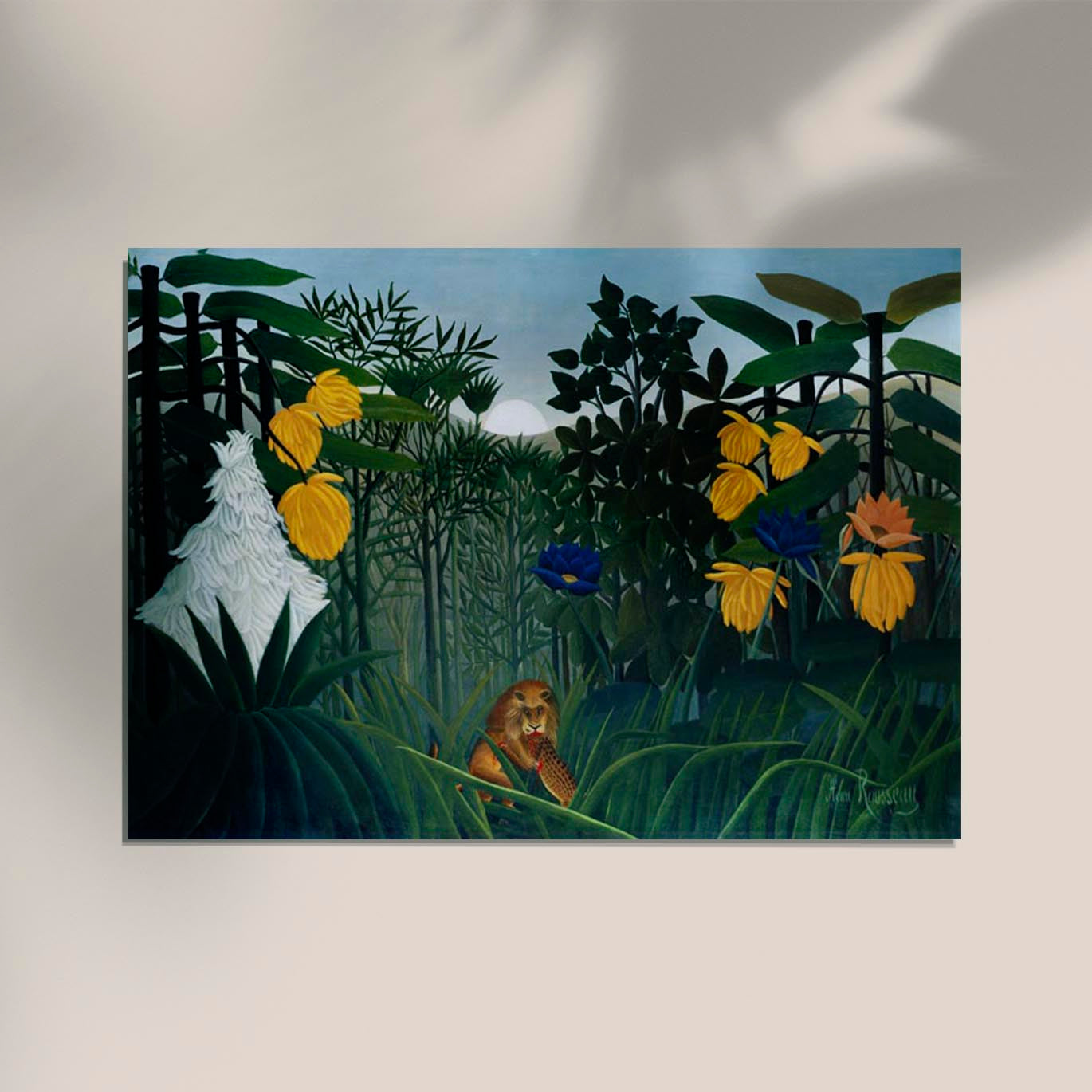 The Repast of the Lion by Rousseau Art Print