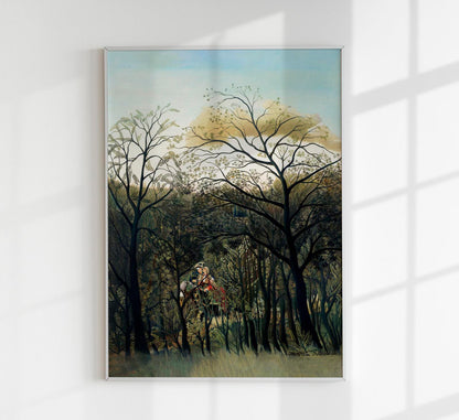 Rendez-vous in the Forest by Rousseau Art Print