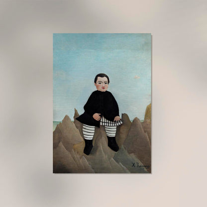 Boy on the Rocks by Rousseau Art Print