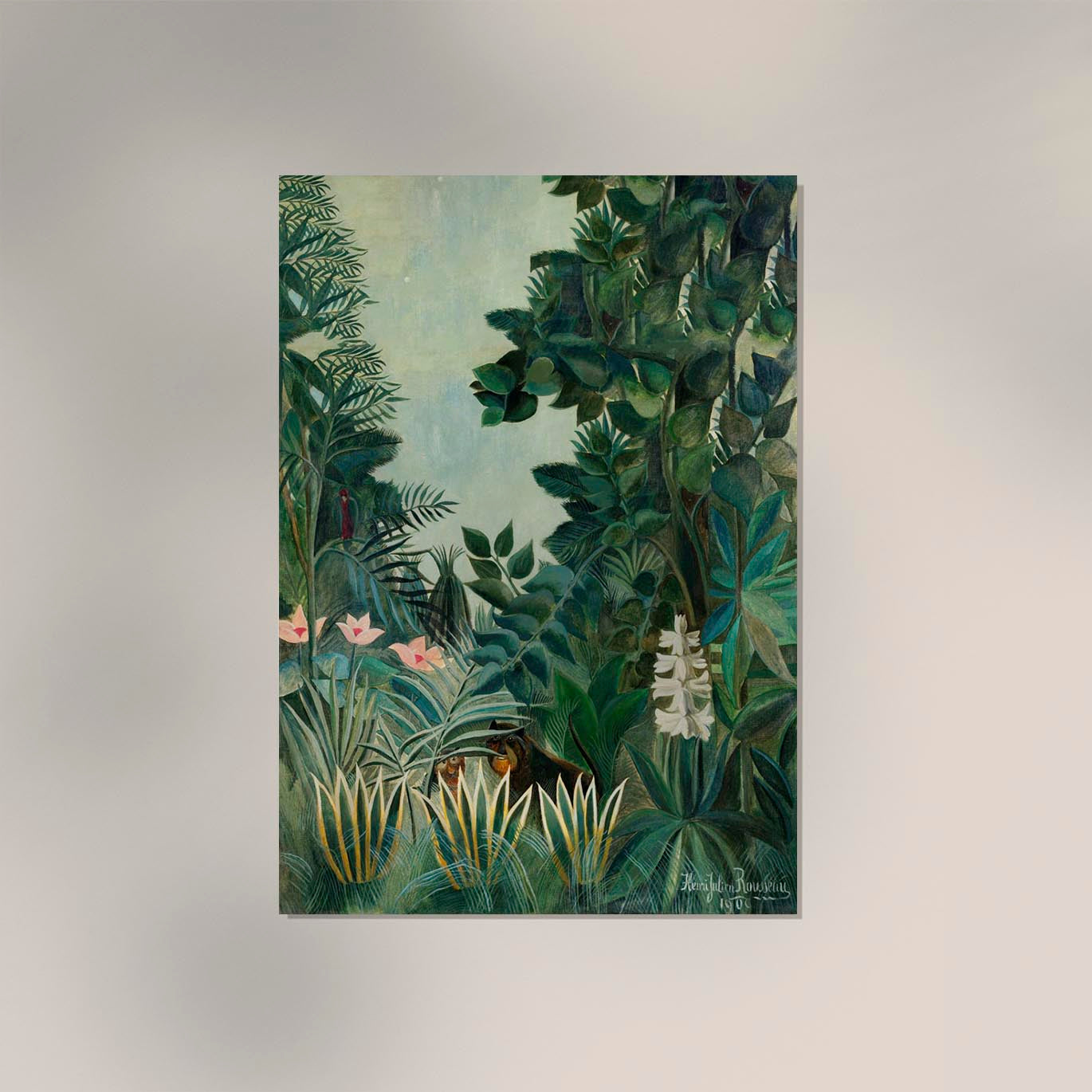 The Equatorial Jungle by Rousseau Art Print