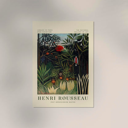 Monkeys and Parrot Rousseau Exhibition Poster