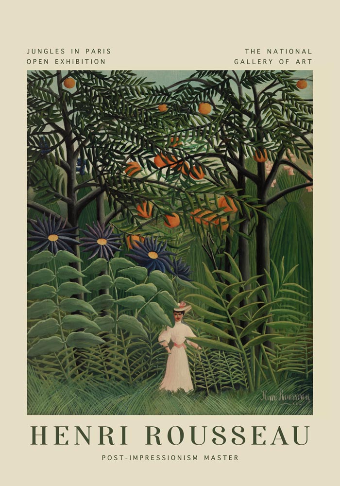 Woman Walking Rousseau Exhibition Poster