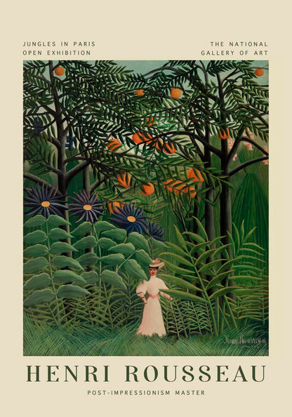 Woman Walking Rousseau Exhibition Poster