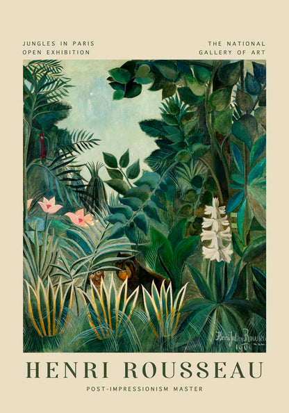 The Equatorial Jungle Rousseau Exhibition Poster