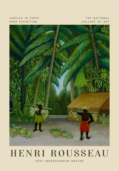 Banana Harvest Rousseau Exhibition Poster