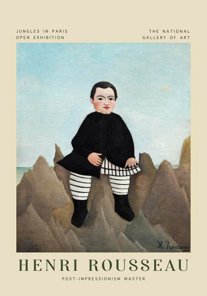 Boy on the Rocks Rousseau Exhibition Poster