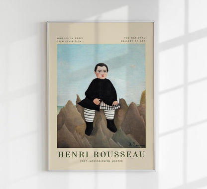 Boy on the Rocks Rousseau Exhibition Poster